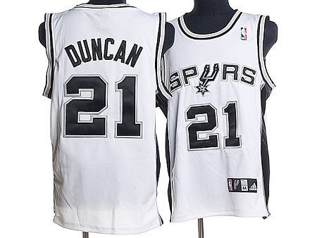 nba san antonio spurs #21 tim duncan white