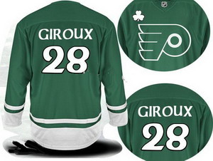 2011 St Pattys Day Philadelphia Flyers 28 Claude Giroux Green Jersey