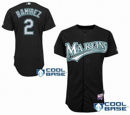 Florida Marlins 2 Hanley Ramirez jerseys black
