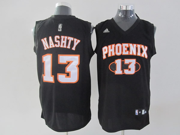 Phoenix Suns 13 Steve Nash Nashty BLACK Fashion Jersey