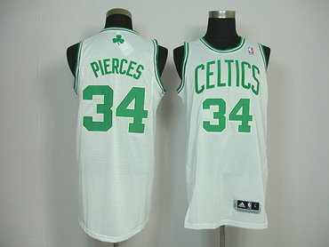 Boston Celtics 34 Paul Pierce Revolution 30 white home Jersey