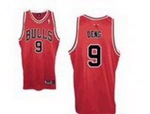 Chicago Bulls Luol Deng 9 Swingman Road red Jersey