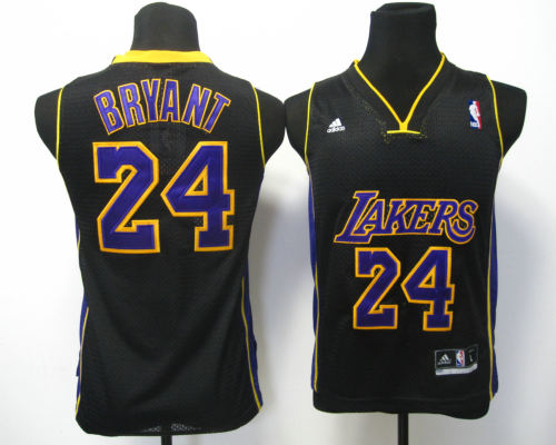 Kids Swingman jerseys Los Angeles Lakers 24 Bryant black