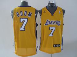 NBA L.A Lakers #7 Odom Yellow Jerseys swingman