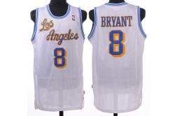 NBA L.A Lakers #8 Bryant White Jerseys swingman