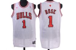 NBA Chicago Bulls #1 Rose White Jerseys swingman
