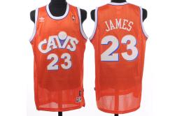 NBA Cleveland Cavaliers #23 James Orange Jerseys