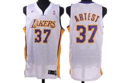 NBA L.A Lakers #37 Artest White Jerseys swingman