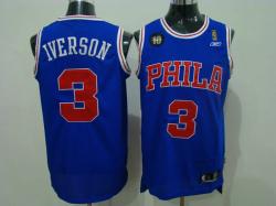 NBA Denver Nuggets #3 Iverson Purple Jerseys swingman