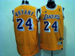 NBA Los Angeless Lakers #8 Bryant Yellow Jerseys swingman