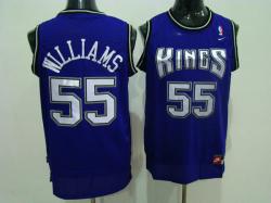 NBA Sacramento Kings #55 Willams Purple jerseys swingman