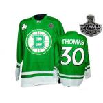 nhl boston bruins #30 thomas green[2011 stanley cup]