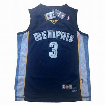 memphis grizzlies #3 allen iverson jerseys blue