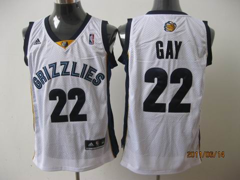 memphis grizzlies #22 gay white[2011 swingman revolution 30