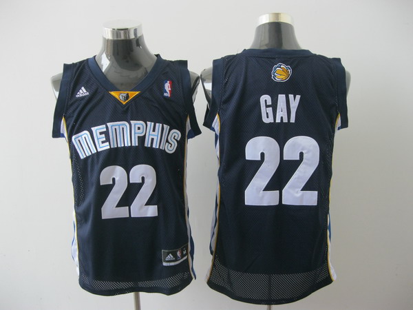 memphis grizzlies #22 gay blue[2011 swingman revolution 30]