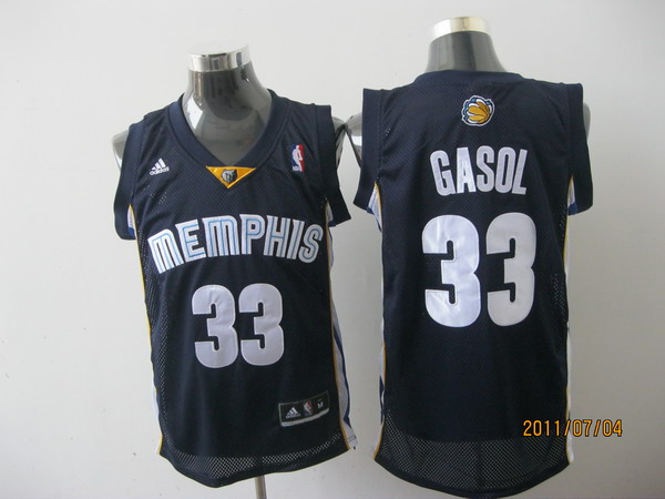 memphis grizzlies #33 gasol blue[2011 swingman revolution 30]