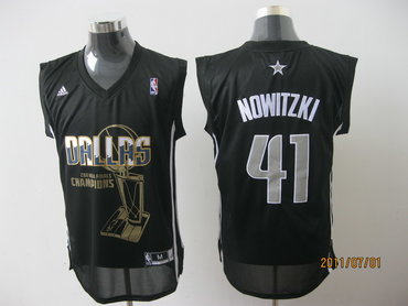 nba jerseys Dallas Mavericks 2011 nba finals champions 41# nowitzki black
