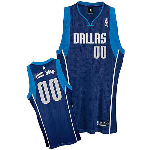 Mavericks Personalized Authentic Blue Jersey (S-3XL)