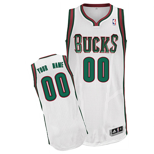 Bucks Personalized Authentic White Jersey (S-3XL)