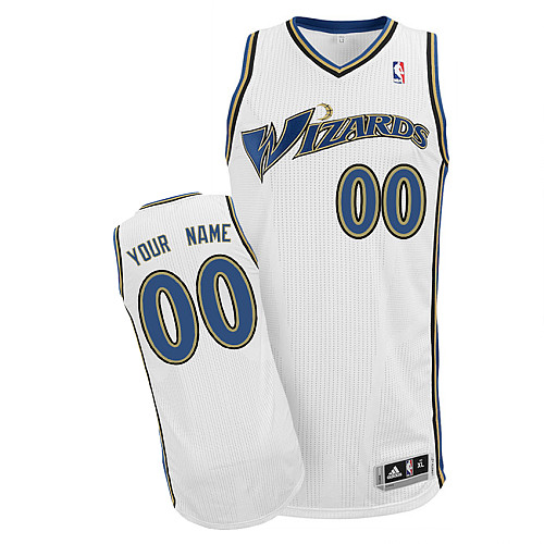 Wizards Personalized Authentic White Jersey (S-3XL)