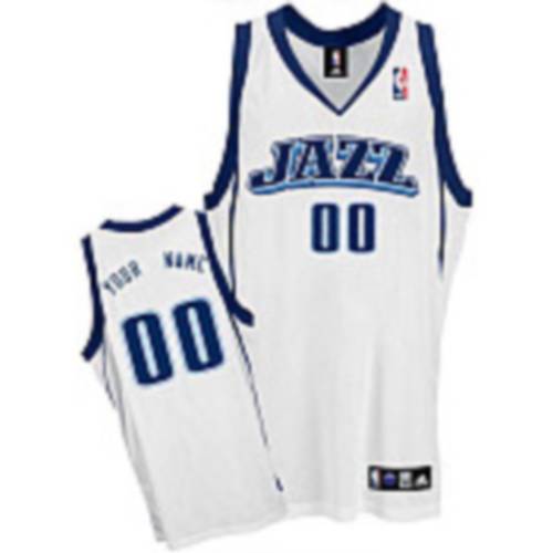 Jazz Personalized Authentic White Jersey (S-3XL)