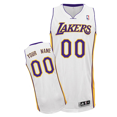 Lakers Personalized Authentic White Jersey (S-3XL)