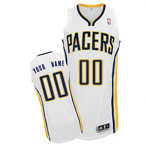 Pacers Personalized Authentic White Jersey (S-3XL)