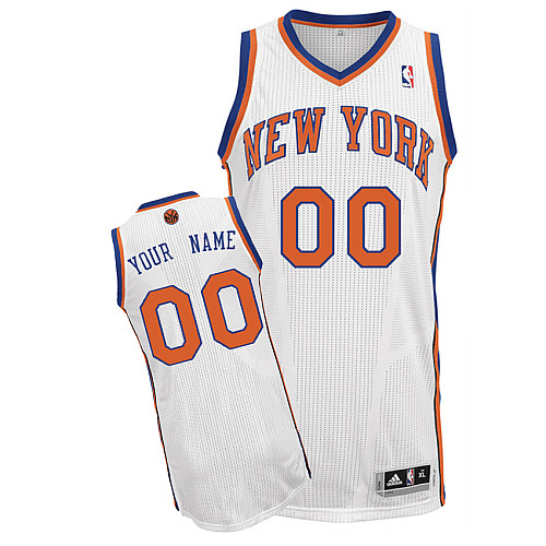 Knicks Personalized Authentic White Jersey (S-3XL)