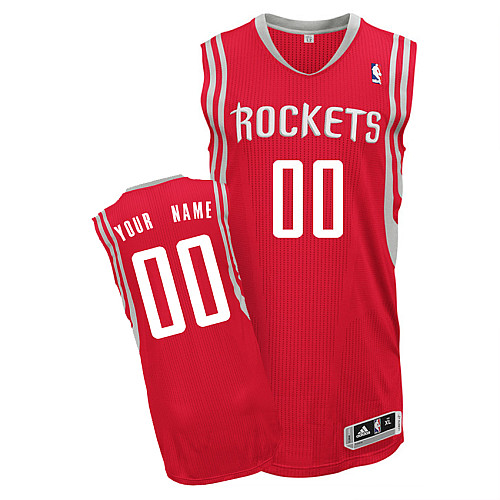 Rockets Personalized Authentic Red Jersey (S-3XL)
