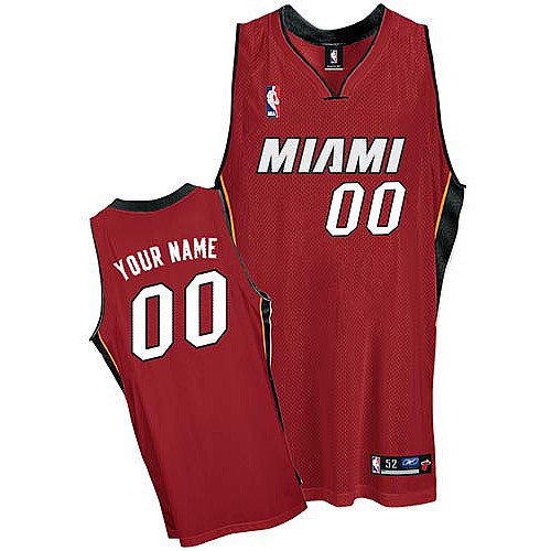 Heats Personalized Authentic Red Jersey (S-3XL)