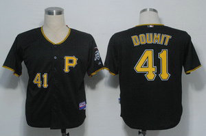MLB Jerseys Pittsburgh Pirates 41 Doumit Black Cool Base