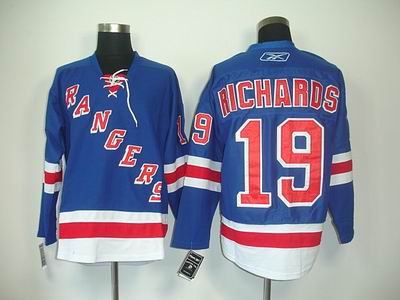 New York Rangers 19 Brad Richards blue Jersey