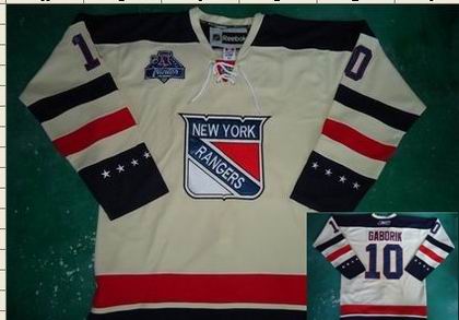 New York Rangers #10 Marian Gaborik cream 2012 winter classic Jersey