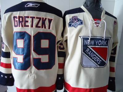 NY Rangers Jerseys 99# Wayne Gretzky cream 2012 winter classic Jersey