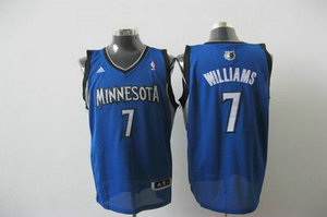 Minnesota Timberwolves 7 williams blue jerseys