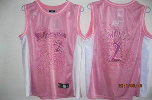 women Washington Wizards 2 John Wall pink jersey