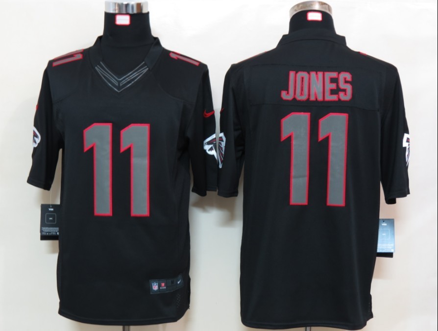 2012 NEW NFL Atlanta Falcons 11 Julio Jones Black Jerseys (Impact Limited)