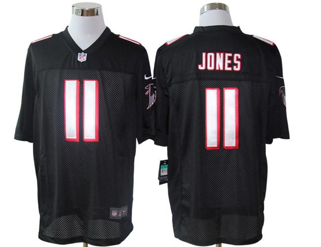 2012 NEW NFL Atlanta Falcons 11 Julio Jones Black Jerseys(Limited)