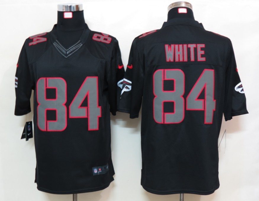 2012 NEW NFL Atlanta Falcons 84 Roddy White Black Jerseys (Impact Limited)