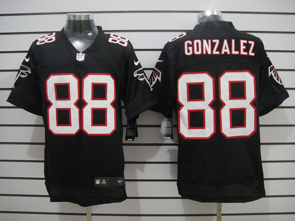 2012 NEW NFL Atlanta Falcons 88 Gonzalez Black Jerseys (Elite)