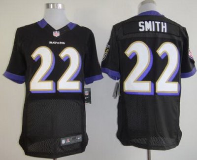 2012 NEW NFL Baltimore Ravens 22 Jimmy Smith Black Jersey(Elite)