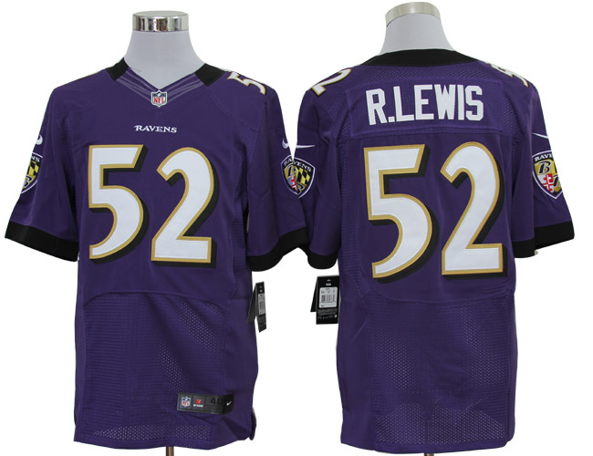 baltimore ravens 52# ray lewis purple elite jerseys