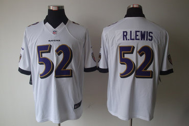 2012 NEW NFL Baltimore Ravens 52 Ray Lewis White Jerseys (Limited)