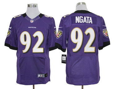 2012 NEW NFL Baltimore Ravens 92 Haloti Ngata Purple Jerseys (Elite)