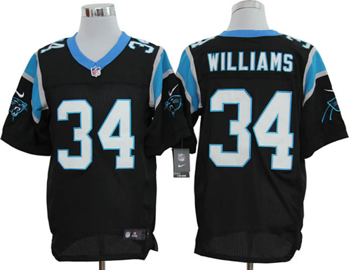 2012 NEW NFL Carolina Panthers 34 DeAngelo Williams Black Jerseys (Elite)