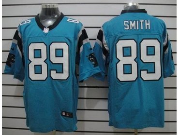 2012 NEW NFL Carolina Panthers 89 Steve Smith Blue Jerseys (Elite)