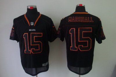2012 NEW NFL Chicago Bears 15 Brandon Marshall Lights Out Black Elite Jerseys