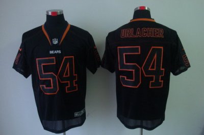 2012 NEW NFL Chicago Bears 54 Brian Urlacher Lights Out Black Elite Jerseys