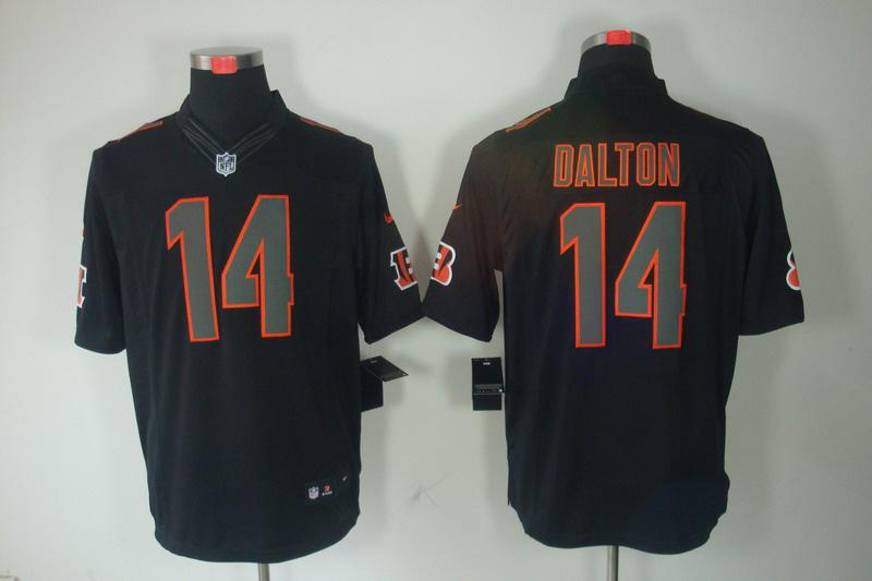 2012 NEW NFL Cincinnati Bengals 14 Andy Dalton Black Jerseys (Impact Limited)