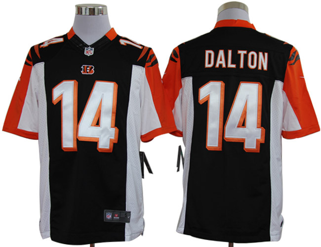 2012 NEW NFL Cincinnati Bengals 14 Andy Dalton Black Jerseys (Limited)